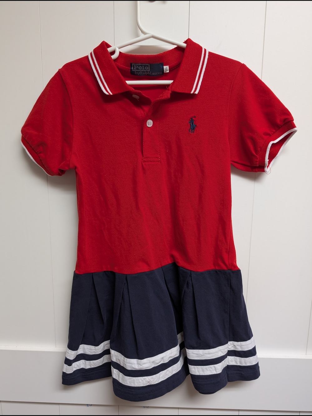 Polo by Ralph Lauren Red Navy Dress